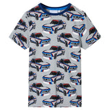 Vidaxl Children's pajamas with short sleeves 92 Gray