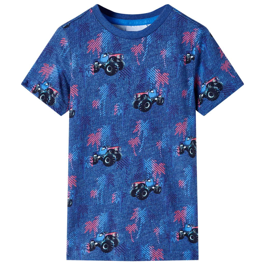 Vidaxl Children's Shirt 92 Mixed Dark Blue