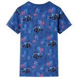 Vidaxl Children's Shirt 92 Mixed Dark Blue