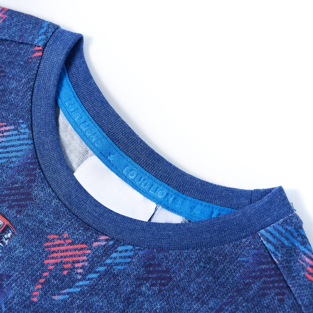 Vidaxl Children's Shirt 92 Mixed Dark Blue