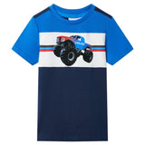 Dětská košile Vidaxl 104 Blue and Navy Blue
