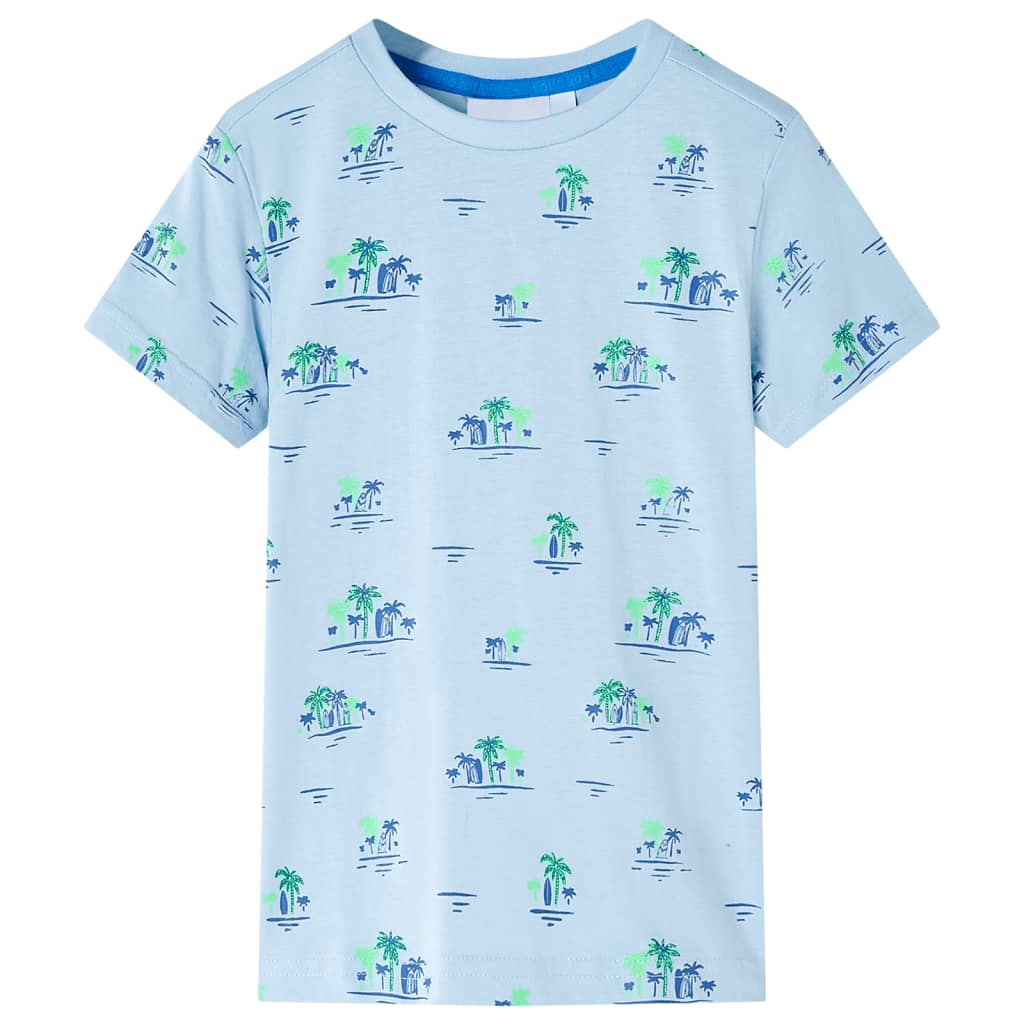 Vidaxl børneshirt 104 lyseblå