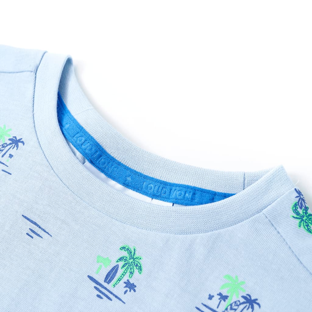 Vidaxl børneshirt 104 lyseblå