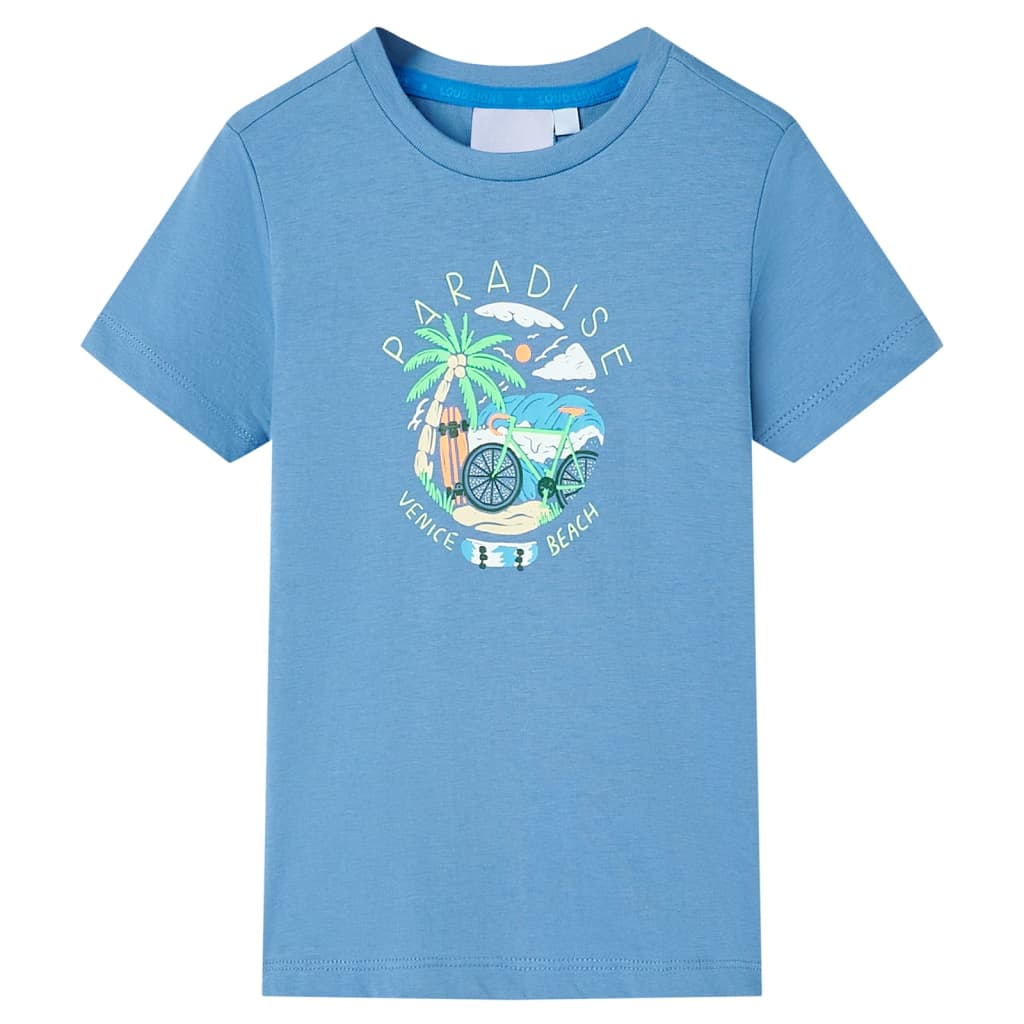 Vidaxl Kinderhemd 104 Middelblauw