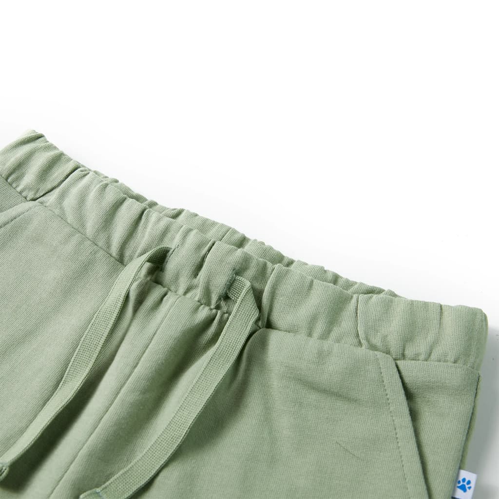 Vidaxl Shorts per bambini con trekkoord 116 lichtkaki