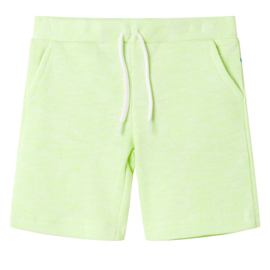 Vidaxl Shorts per bambini con Trekkoord 92 Neongeel