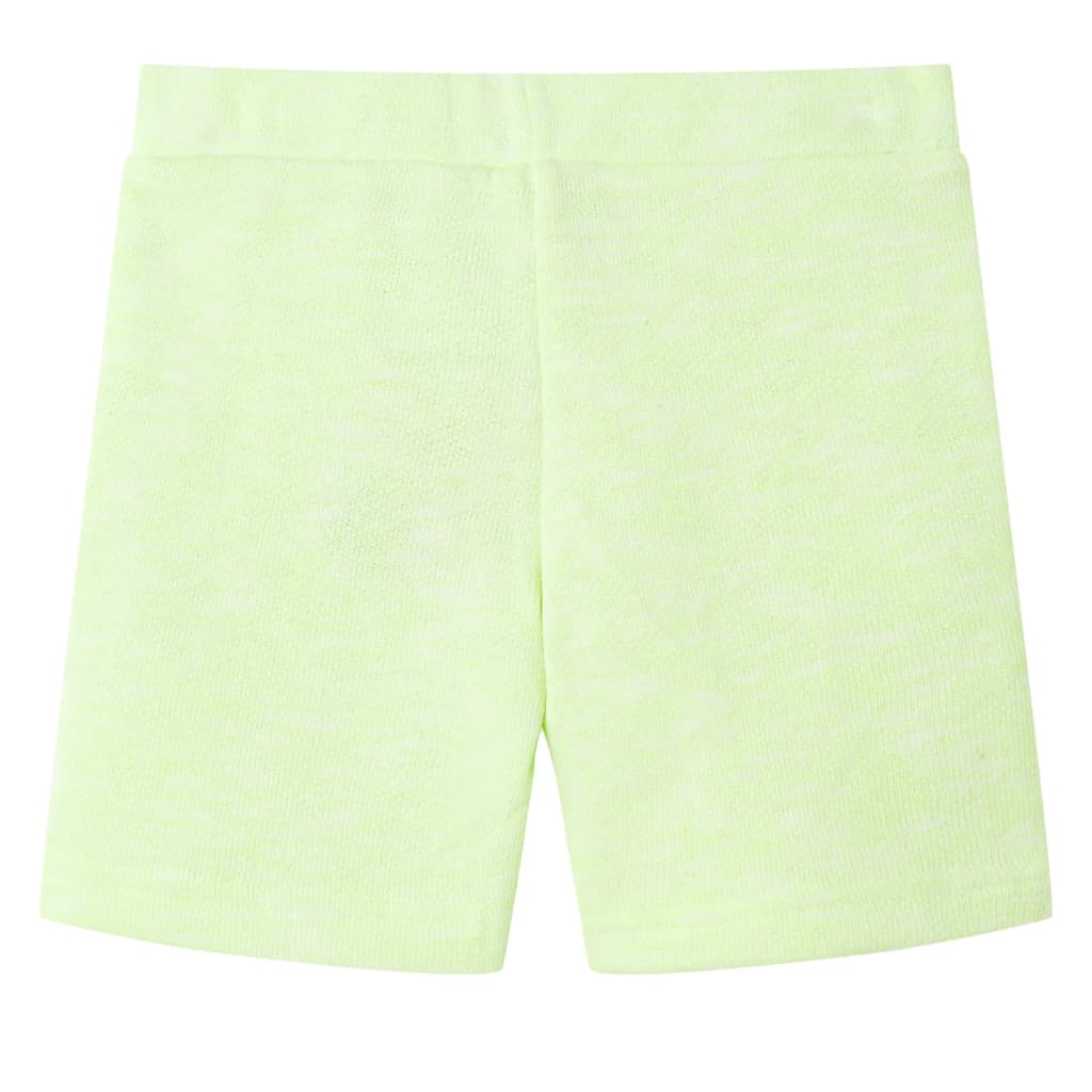 Vidaxl Shorts per bambini con Trekkoord 92 Neongeel