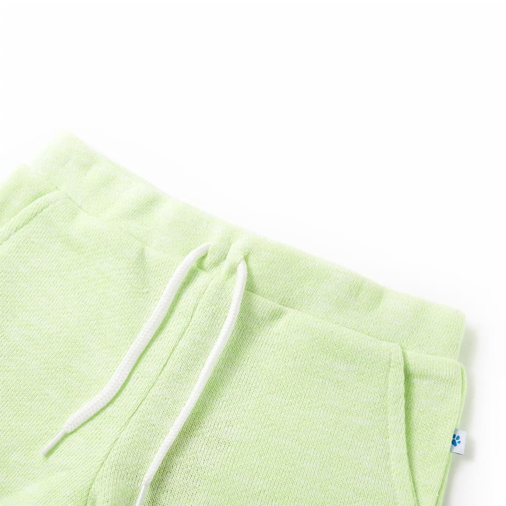 Vidaxl Shorts per bambini con Trekkoord 92 Neongeel