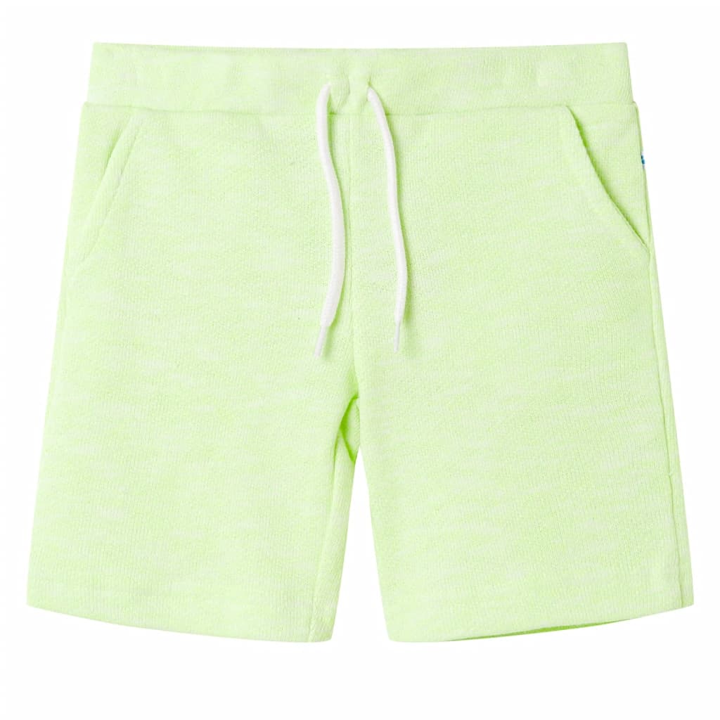 Vidaxl Shorts per bambini con Trekkoord 128 Neongeel