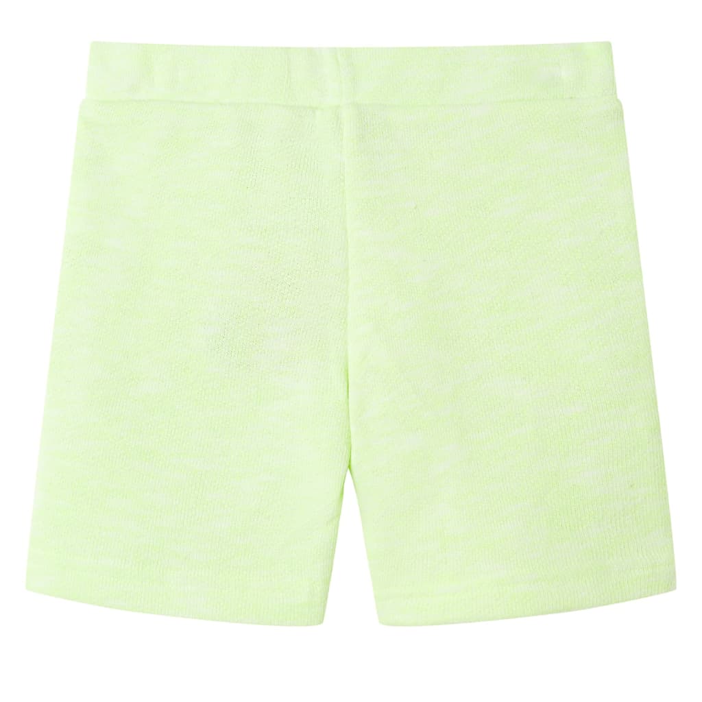 Vidaxl Shorts per bambini con Trekkoord 140 Neongeel