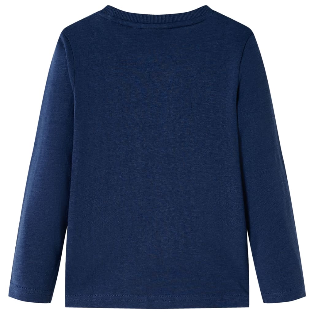 Dětská košile Vidaxl s dlouhými rukávy 140 Mixed Navy Blue
