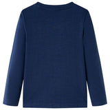 Dětská košile Vidaxl s dlouhými rukávy 140 Mixed Navy Blue