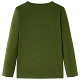 VidaXL children's shirt with long sleeves 92 Donkerkakiklijk