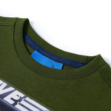 VidaXL children's shirt with long sleeves 128 Donkerkakiklijk