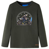 VidaXL children's shirt with long sleeves 128 Kakikentig