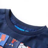 Vidaxl Children's shirt with long sleeves 128 mixed navy blue
