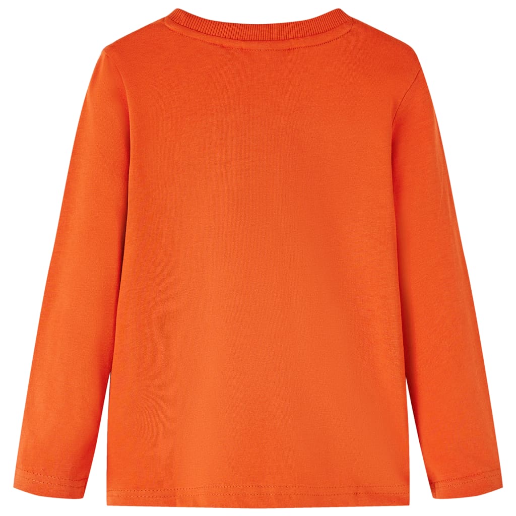 Vidaxl barnskjorta med långa ärmar 140 orange