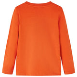 Vidaxl barnskjorta med långa ärmar 140 orange