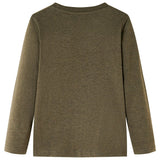 Vidaxl Child's Shirt à manches longues 140 Kakikleur mixte