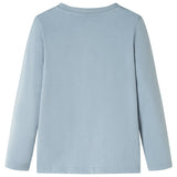 Camicia per bambini Vidaxl con maniche lunghe 104 azzurri