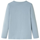 Camicia per bambini Vidaxl con maniche lunghe 116 azzurro