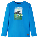 Vidaxl children's shirt with long sleeves 92 cobalt blue