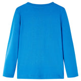 Vidaxl children's shirt with long sleeves 140 cobalt blue