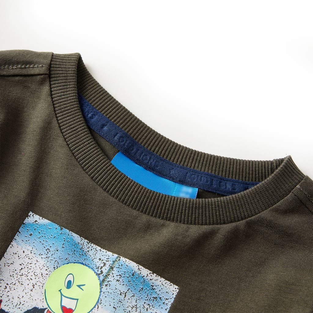 Vidaxl Children's shirt with long sleeves 92 Kakikentig