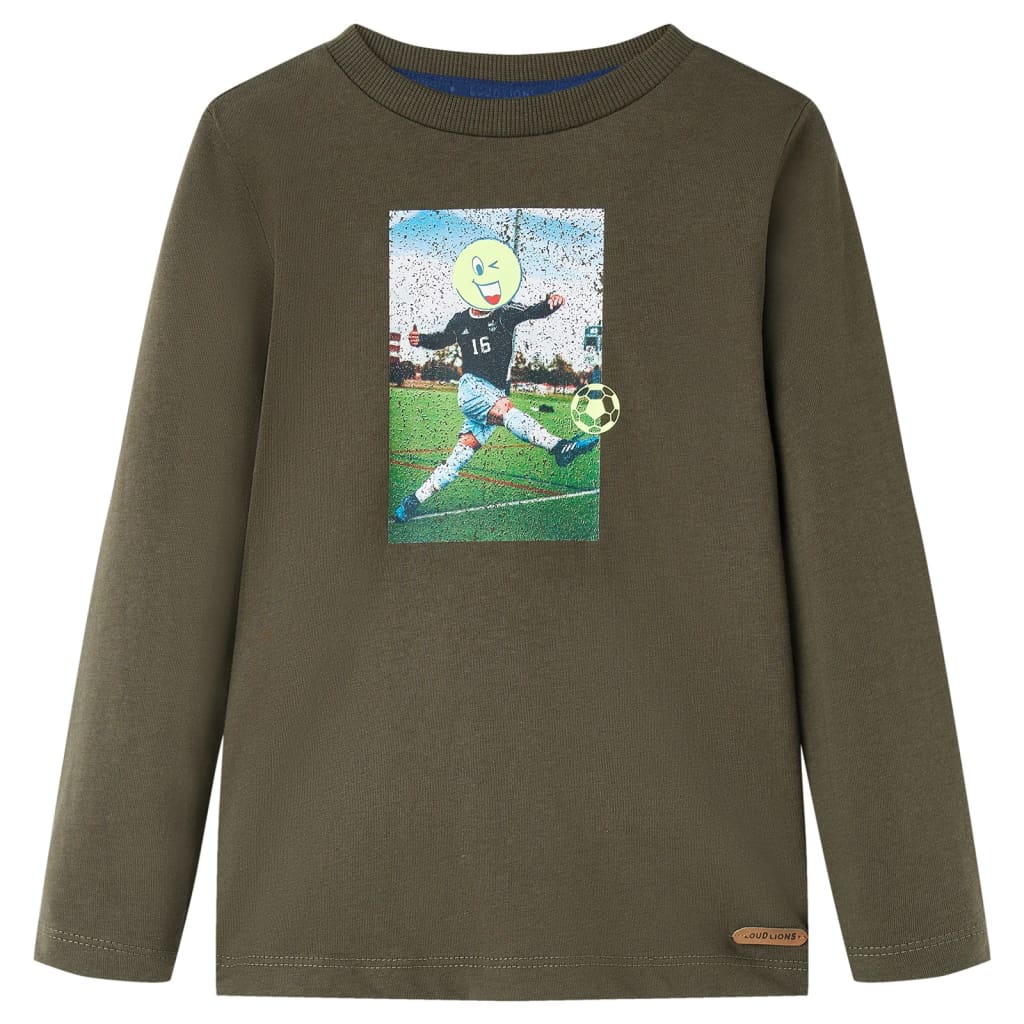 VidaXL children's shirt with long sleeves 128 Kakikentig