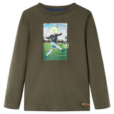 VidaXL children's shirt with long sleeves 128 Kakikentig