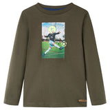 VidaXL children's shirt with long sleeves 140 kack -colored