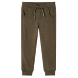 Pantaloni da jogging per bambini Vidaxl 104 kakikentig mista