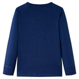 Vidaxl children's shirt with long sleeves 128 navy blue
