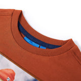 Vidaxl Children's shirt with long sleeves 128 Oranjebruin