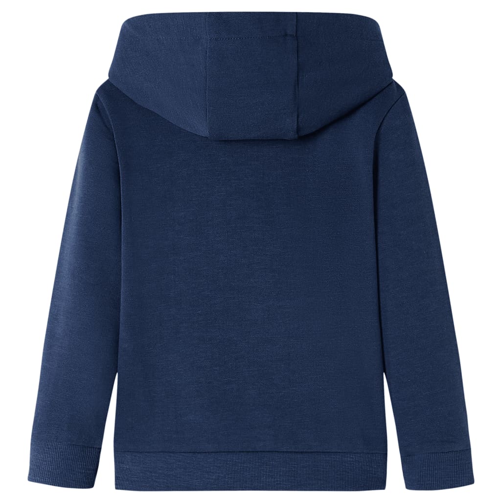 Vidaxl Children's sweater with hood 92 mixed navy blue and orange