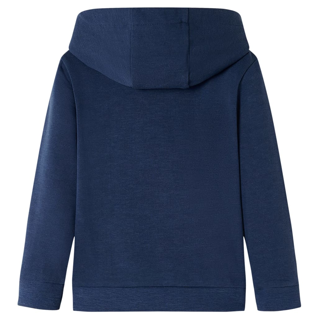 Vidaxl Children's sweater with hood 128 mixed navy blue and orange