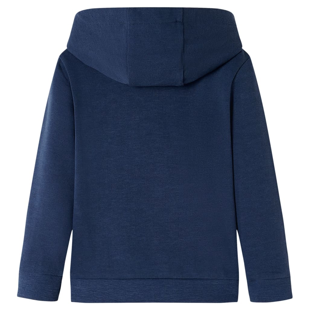 Vidaxl Children's sweater with hood 140 mixed navy blue and orange