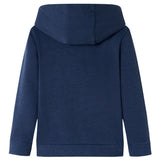 Vidaxl Children's sweater with hood 140 mixed navy blue and orange