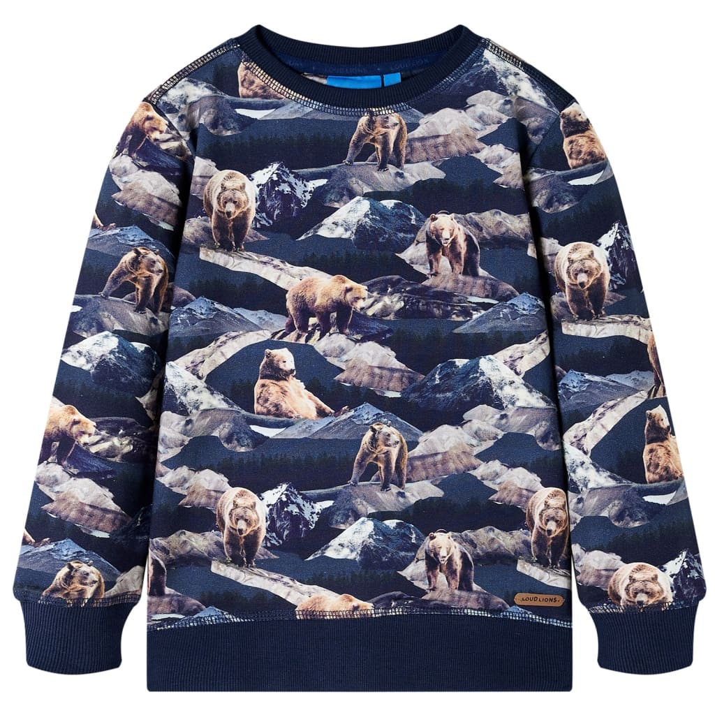 Otroški pulover Vidaxl 92 Navy Blue