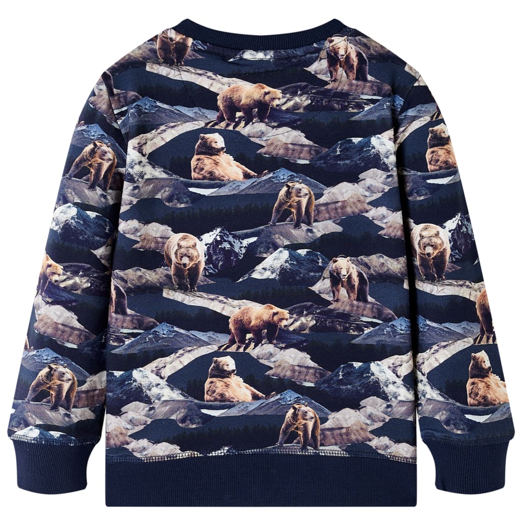 Otroški pulover Vidaxl 92 Navy Blue