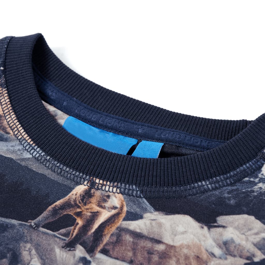 Otroški pulover Vidaxl 92 Navy Blue