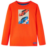 VidaXL children's shirt with long sleeves 128 brightroranje