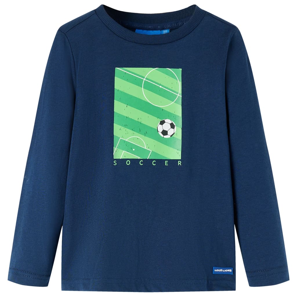 VidaXL children's shirt with long sleeves 92 Navy blue