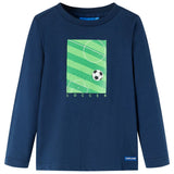 VidaXL children's shirt with long sleeves 92 Navy blue