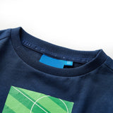 VidaXL children's shirt with long sleeves 92 Navy blue