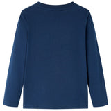 Vidaxl children's shirt with long sleeves 128 navy blue