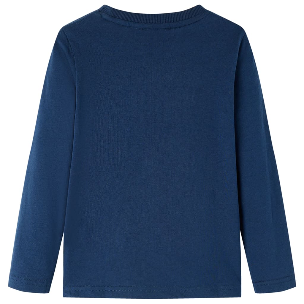 Vidaxl children's shirt with long sleeves 140 navy blue