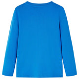 Vidaxl children's shirt with long sleeves 140 cobalt blue