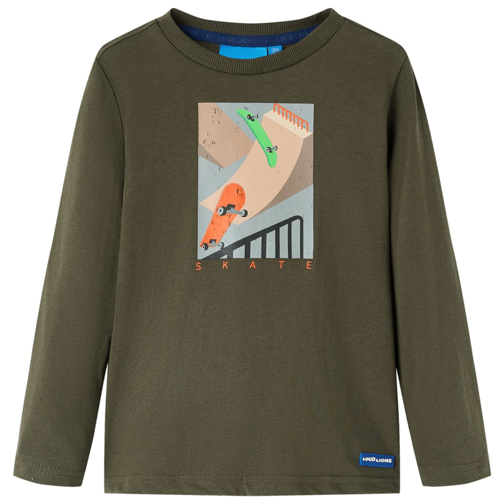 Vidaxl Children's shirt with long sleeves 92 Kakikentig