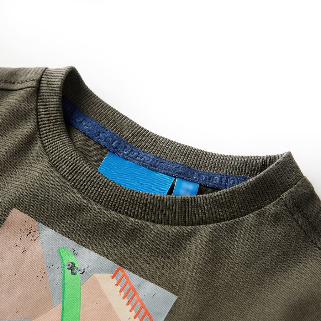 Vidaxl Children's shirt with long sleeves 92 Kakikentig